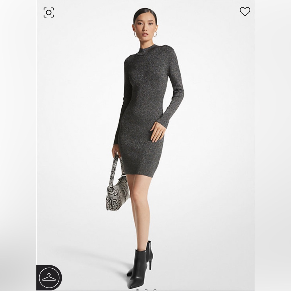 Michael Kors Stretch Knit Mock Neck Dress